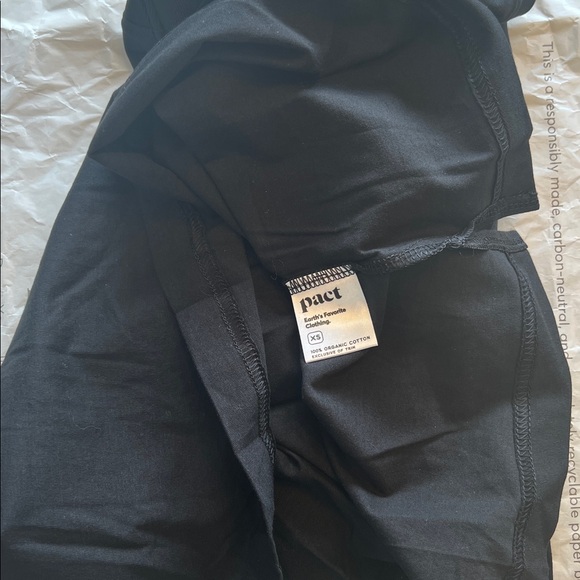 Pact Organic Softspun A-Line Tank Dress XS Black - Picture 5 of 6